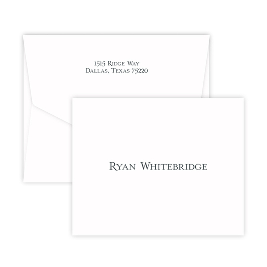 Triple Thick Coach Foldover Note Cards